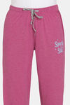Rosaline Rural Charm Knit Cotton Pyjama - Fuchsia Red — thumbnail 5